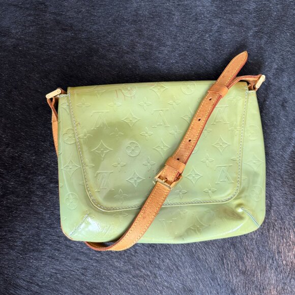 Louis Vuitton Monogram Green Vernis Thompson - Picture 10 of 11